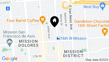 Map of 1930 Mission Street # 302, San Francisco CA, 94103