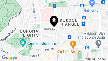 Map of 158 Noe Street # A, San Francisco CA, 94114