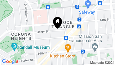 Map of 47 Henry Street, San Francisco CA, 94114