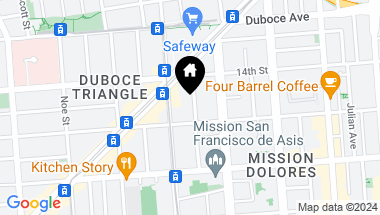 Map of 66 Landers Street, San Francisco CA, 94114
