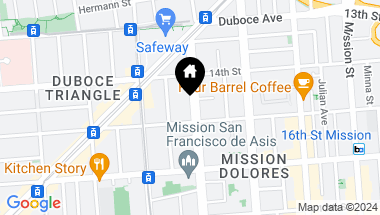 Map of 174 Dolores Street, San Francisco CA, 94103