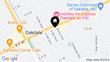 Map of 125 S 6th Avenue, Oakdale CA, 95361