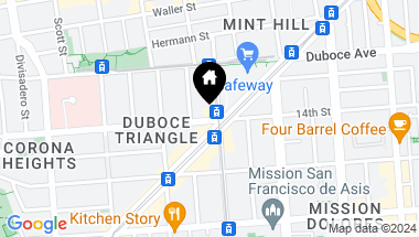 Map of 708 14th Street, San Francisco CA, 94114