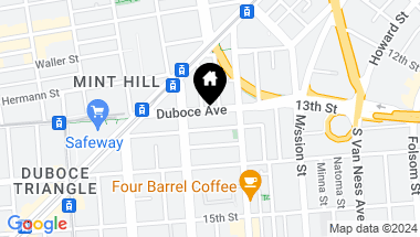 Map of 153 Duboce Avenue, San Francisco CA, 94103