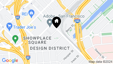 Map of 609 King Street # 2 Unit: TH-2, San Francisco CA, 94107