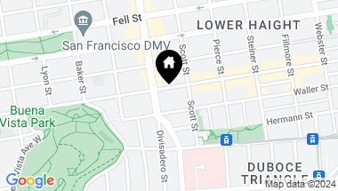 Map of 863 Haight Street # 3, San Francisco CA, 94117