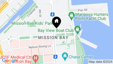 Map of 480 Mission Bay Boulevard # 811, San Francisco CA, 94158