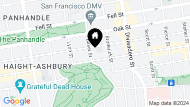 Map of 38 Baker Street, San Francisco CA, 94117