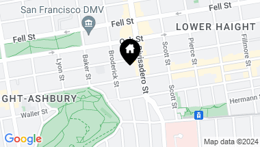 Map of 940 Haight Street, San Francisco CA, 94117