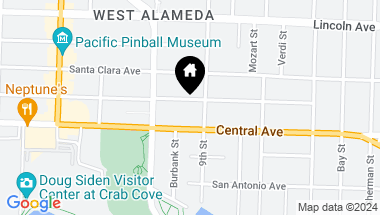 Map of 832 Taylor Ave, Alameda CA, 94501