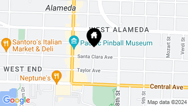 Map of 739 Santa Clara Avenue, Alameda CA, 94501