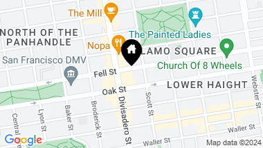Map of 1147 Fell Street, San Francisco CA, 94117