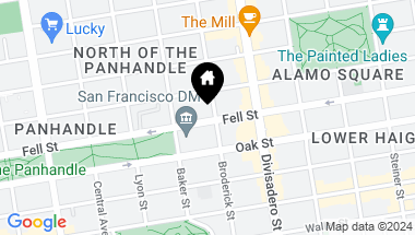 Map of 1300 Fell Street # 2, San Francisco CA, 94117