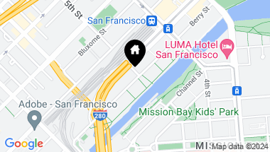 Map of 300 Berry Street # 920, San Francisco CA, 94158
