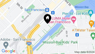 Map of 255 Berry Street # 604, San Francisco CA, 94158