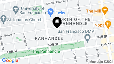 Map of 527 Central Avenue # 1, San Francisco CA, 94117