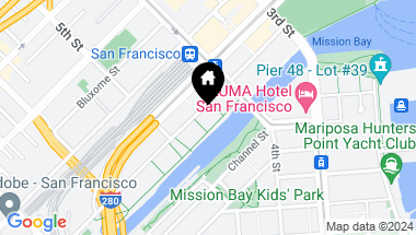 Map of 235 Berry Street # 401, San Francisco CA, 94158