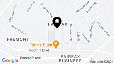 Map of 5112 Congress Ave, Oakland CA, 94601