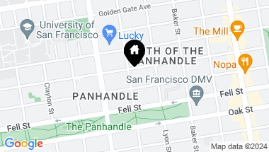 Map of 542 Central Avenue # 544, San Francisco CA, 94117