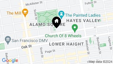 Map of 910 Fell Street, San Francisco CA, 94117