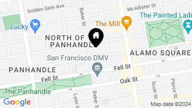 Map of 1458 Hayes Street, San Francisco CA, 94117