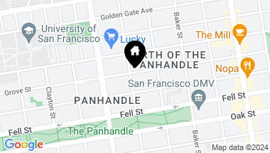 Map of 558 Central Avenue, San Francisco CA, 94117