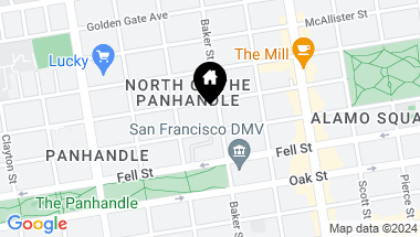 Map of 429 Baker Street, San Francisco CA, 94117