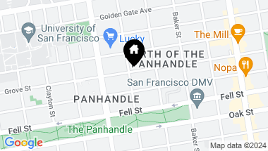 Map of 552 Central Avenue, San Francisco CA, 94117