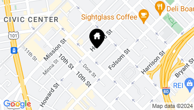 Map of 776 Tehama Street # 16, San Francisco CA, 94103