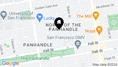 Map of 423 Lyon Street, San Francisco CA, 94117