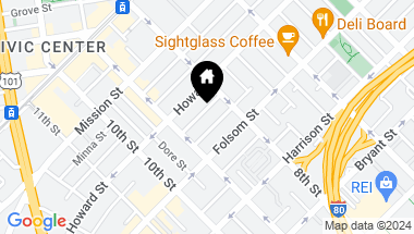 Map of 741 Tehama Street, San Francisco CA, 94103