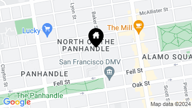 Map of 445 Baker Street, San Francisco CA, 94117