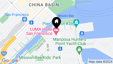 Map of 1000 3rd Street # 612, San Francisco CA, 94158