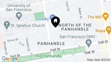 Map of 1736 Grove Street, San Francisco CA, 94117