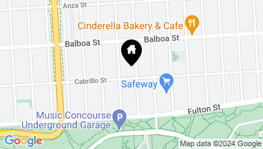 Map of 808 Cabrillo Street, San Francisco CA, 94118