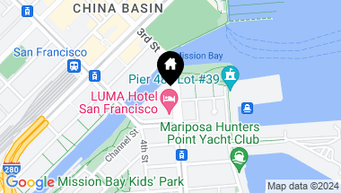 Map of 1000 3rd Street # 1302, San Francisco CA, 94158