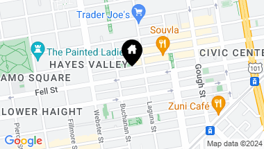 Map of 550 Fell Street, San Francisco CA, 94102