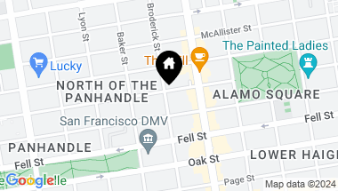 Map of 552 Broderick Street, San Francisco CA, 94117