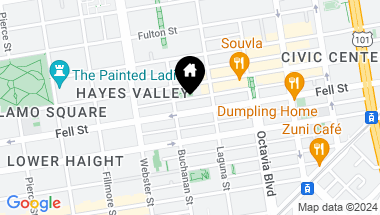 Map of 564 Fell Street, San Francisco CA, 94102