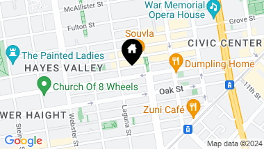 Map of 452 Fell Street, San Francisco CA, 94102
