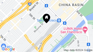 Map of 388 Townsend Street # 1, San Francisco CA, 94107