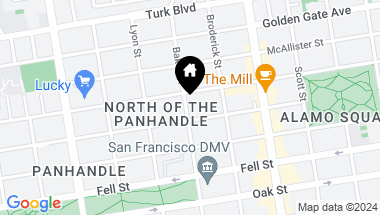 Map of 528 Baker Street, San Francisco CA, 94117