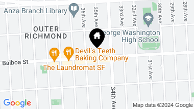 Map of 695 35th Avenue # 302, San Francisco CA, 94121