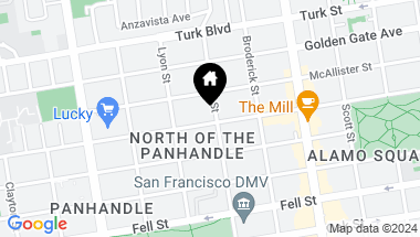 Map of 603 Baker Street # A, San Francisco CA, 94117