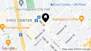 Map of 77 9th Street, San Francisco CA, 94103