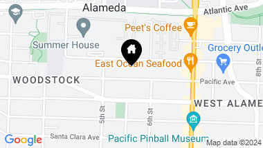 Map of 537 Pacific Avenue, Alameda CA, 94501