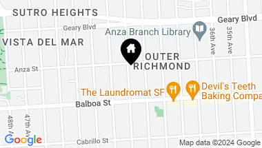Map of 622 41st Avenue, San Francisco CA, 94121