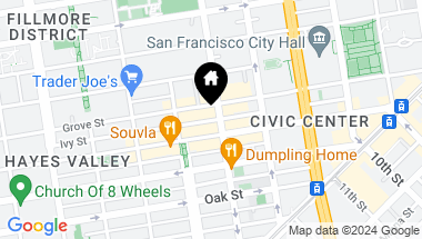Map of 300 Ivy Street # 201, San Francisco CA, 94102