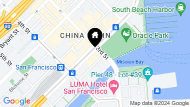 Map of 207 King Street # 409, San Francisco CA, 94107