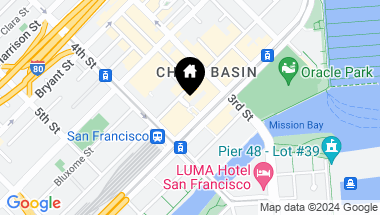 Map of 260 King Street # 553, San Francisco CA, 94107